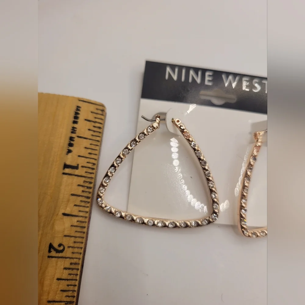 Brand new rose gold hoops